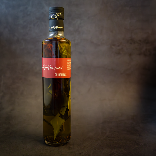 Agustín Fornós Arbequina mit Chili 500 mL – Feurig & Harmonisch